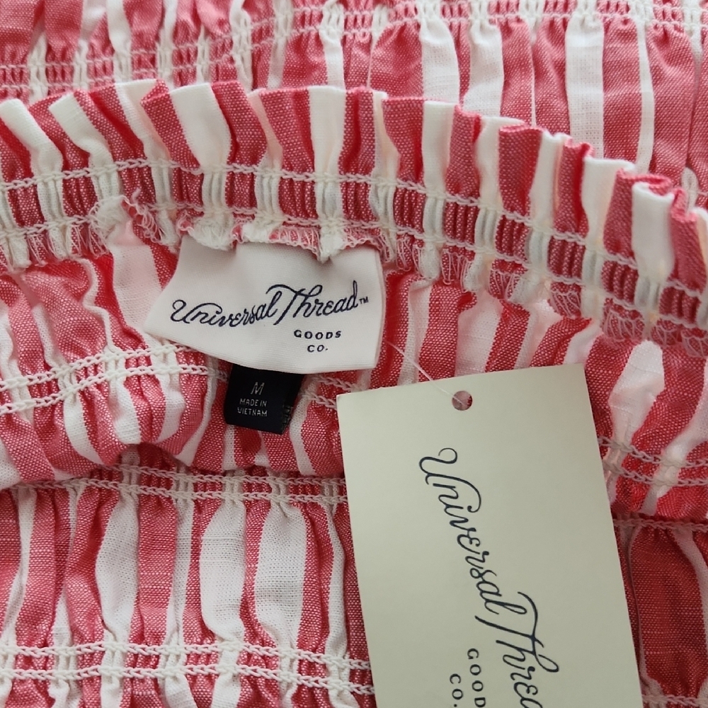 NWT Universal Thread Pink and White Striped Maxi Dress - Picture 2 of 4